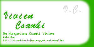 vivien csanki business card